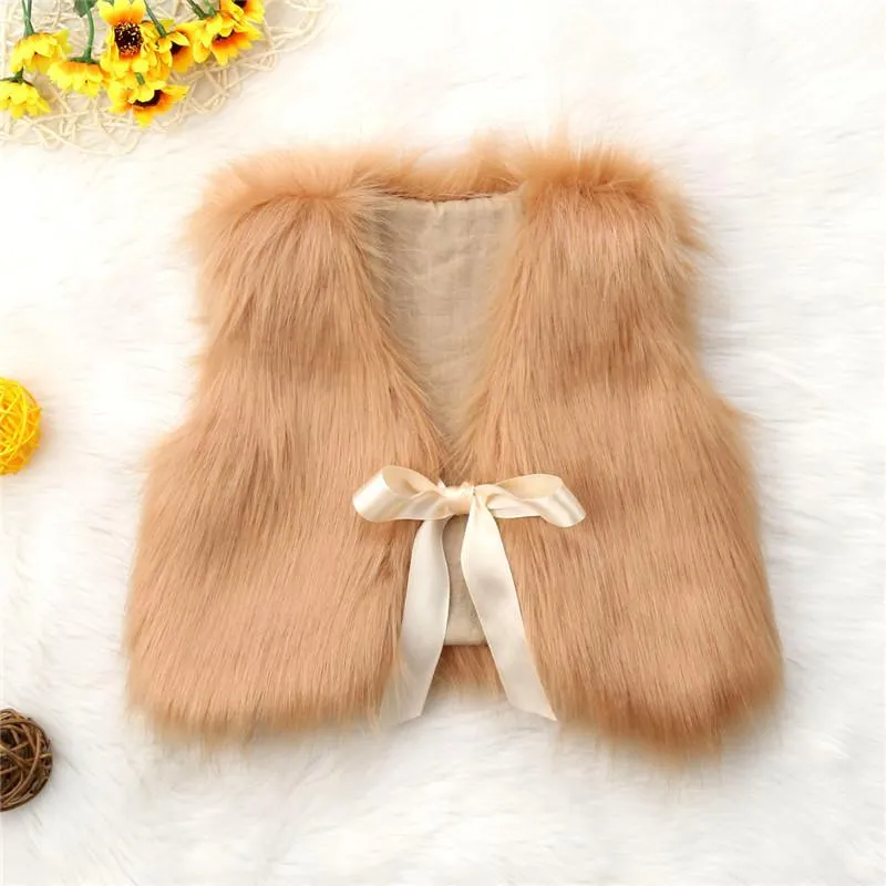 0-5y Girl Plush Vest