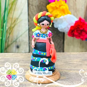 12- Guerrero Little Doll Figurine - Fondant Doll