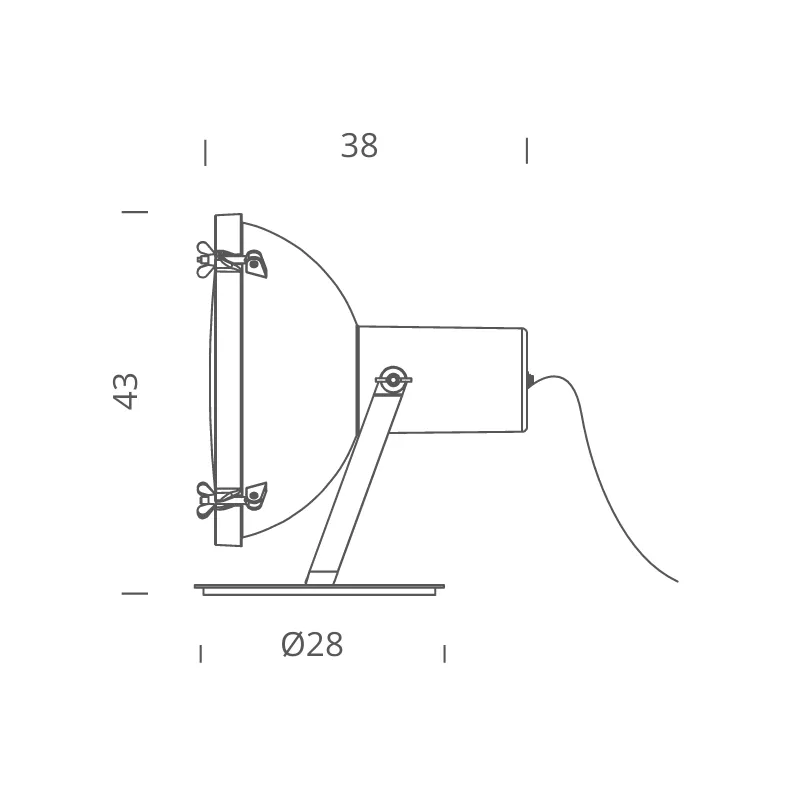 1954 Design Industrial Floor Lamp | Projecteur