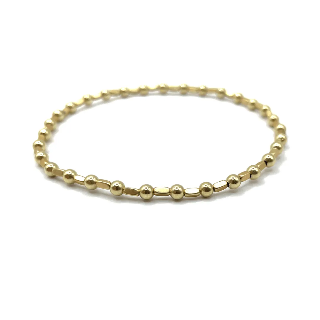 3mm Color Crush Harbor Gold Filled Waterproof Bracelet 6.5"-7"