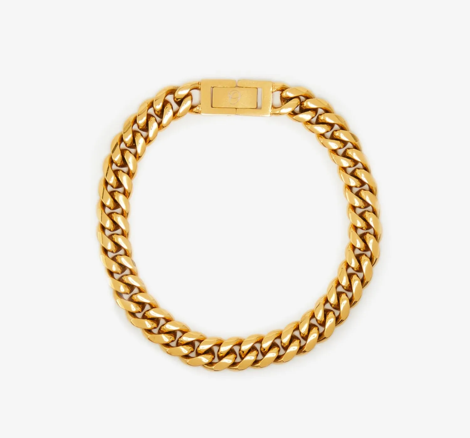 8mm Cuban Chain Bracelet | Gold