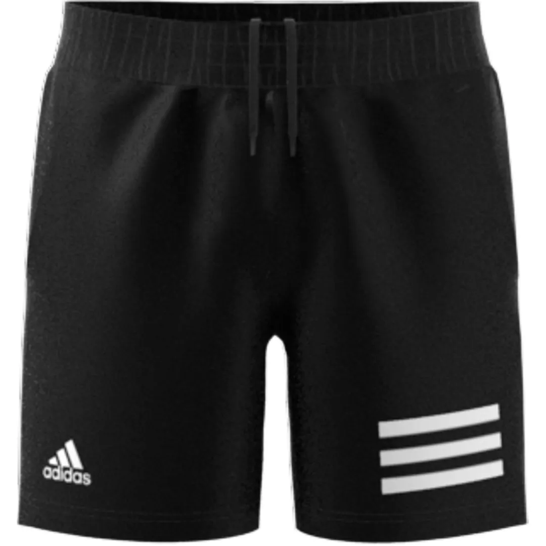 adidas Boys' 3 Stripe Club Short (Black/White)