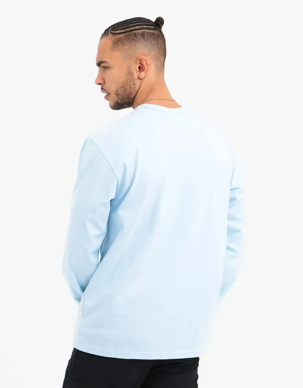 adidas G Shmoo L/S T-Shirt - Ice Blue/Team Royal Blue