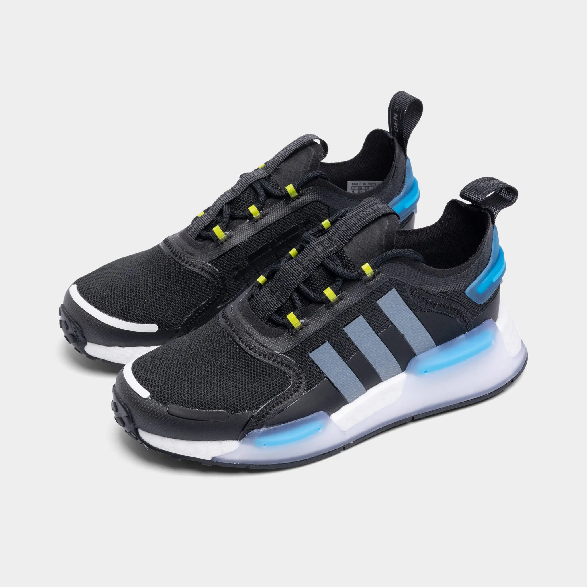 adidas Originals Juniors' NMD_R1 V3 Core Black / Cloud White - Blue