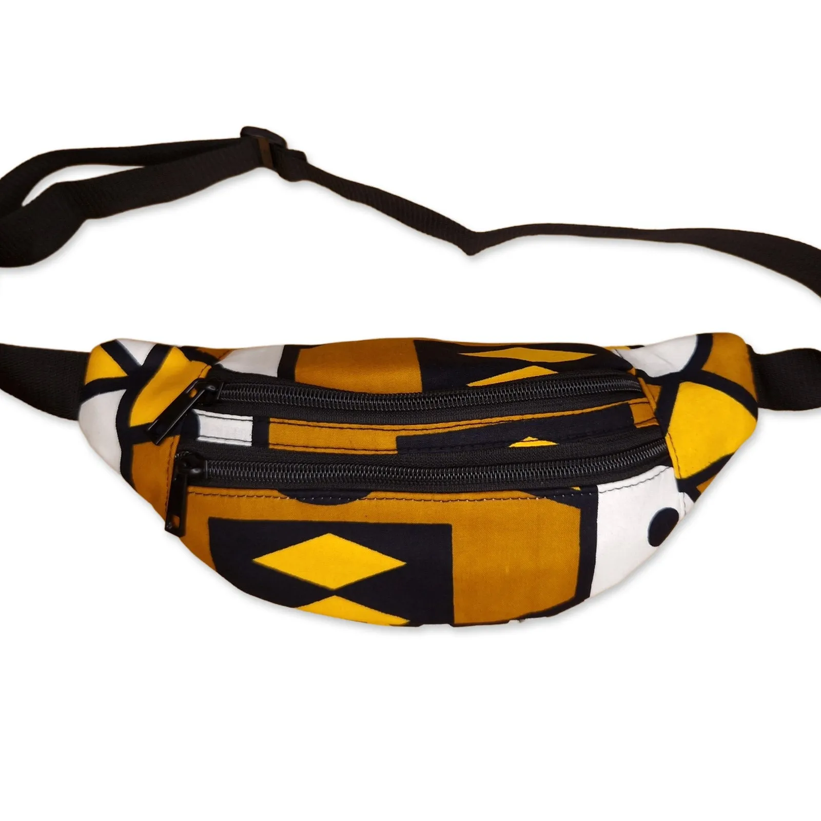 African Print Fanny Pack - Mustard yellow samakaka - Ankara Waist Bag / Bum bag / Festival Bag with Adjustable strap