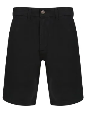 Aidan Cotton Twill Chino Shorts in Jet Black - Kensington Eastside