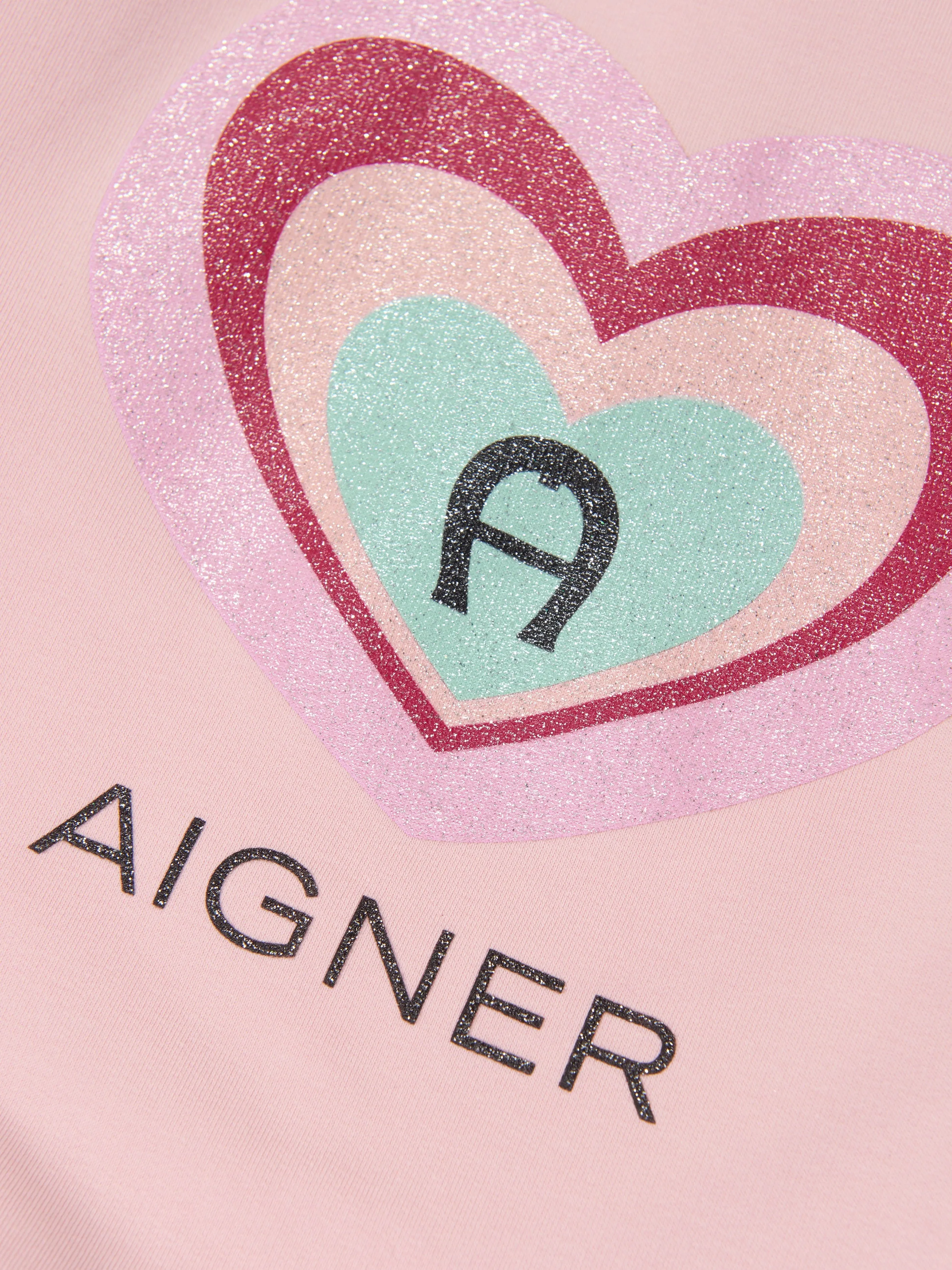 Aigner Baby Girls Logo Sweatshirt in Pink