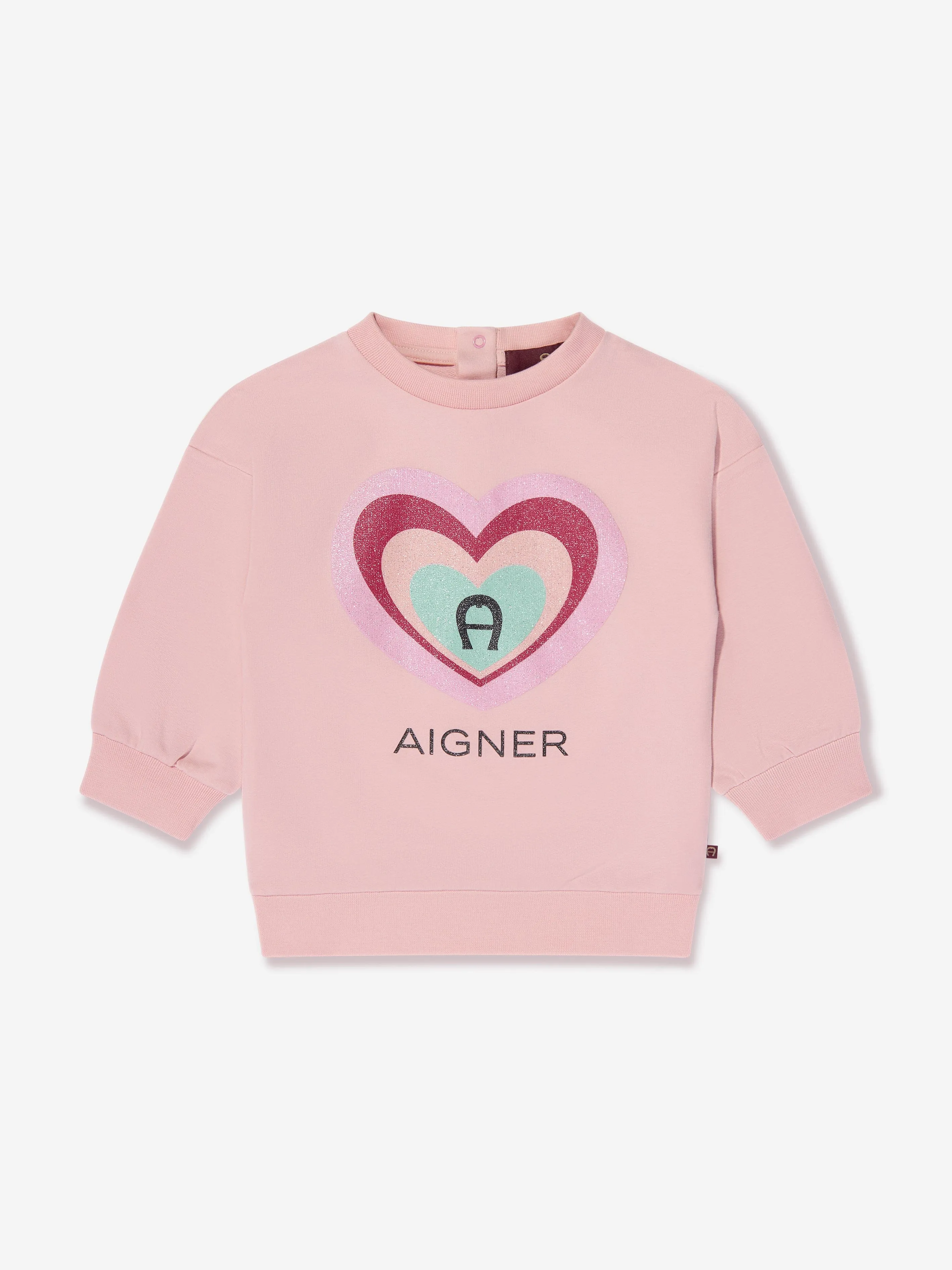 Aigner Baby Girls Logo Sweatshirt in Pink