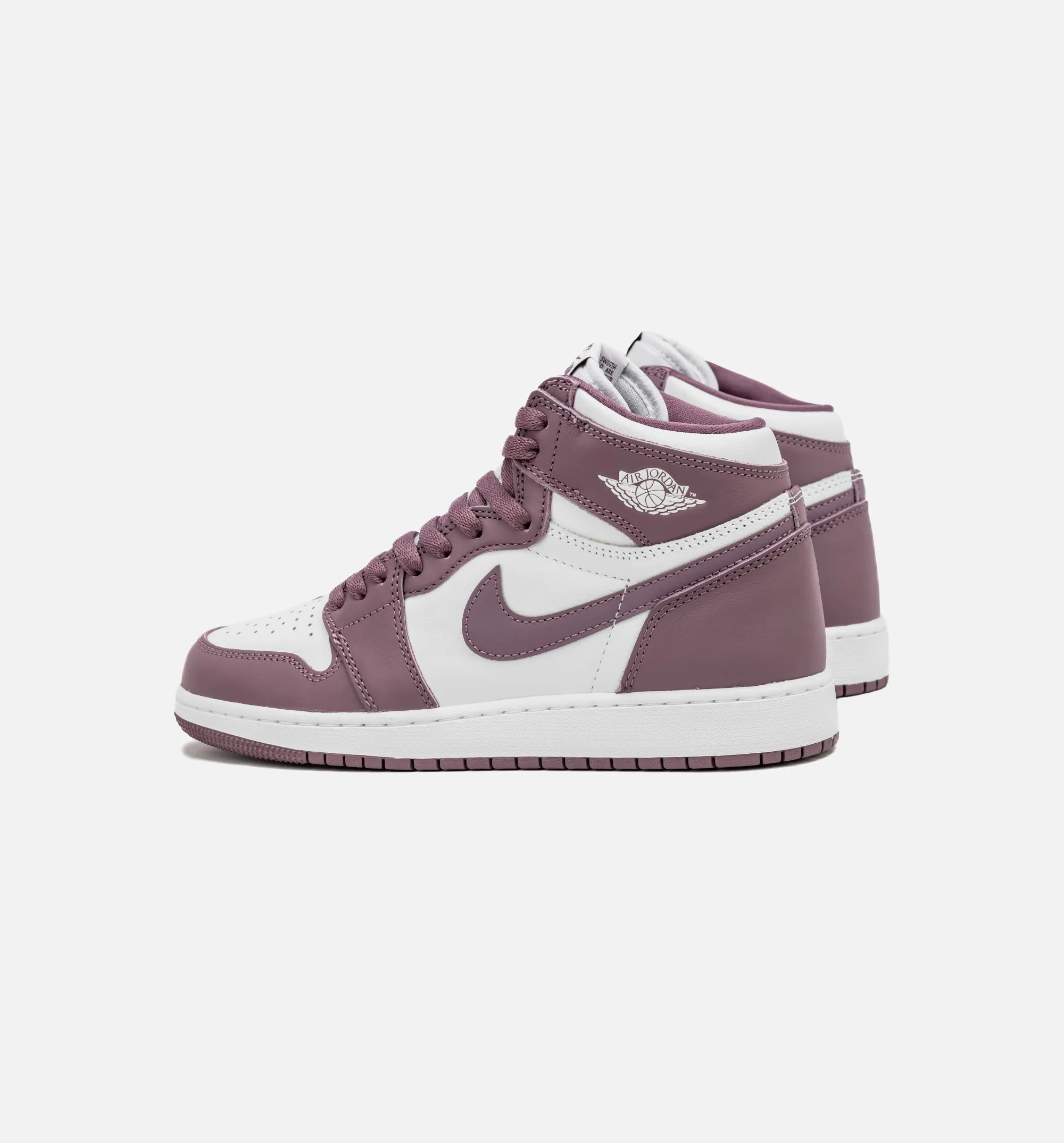 Air Jordan 1 Retro High OG Sky J Mauve Grade School Lifestyle Shoe - White/Sky J Mauve Free Shipping