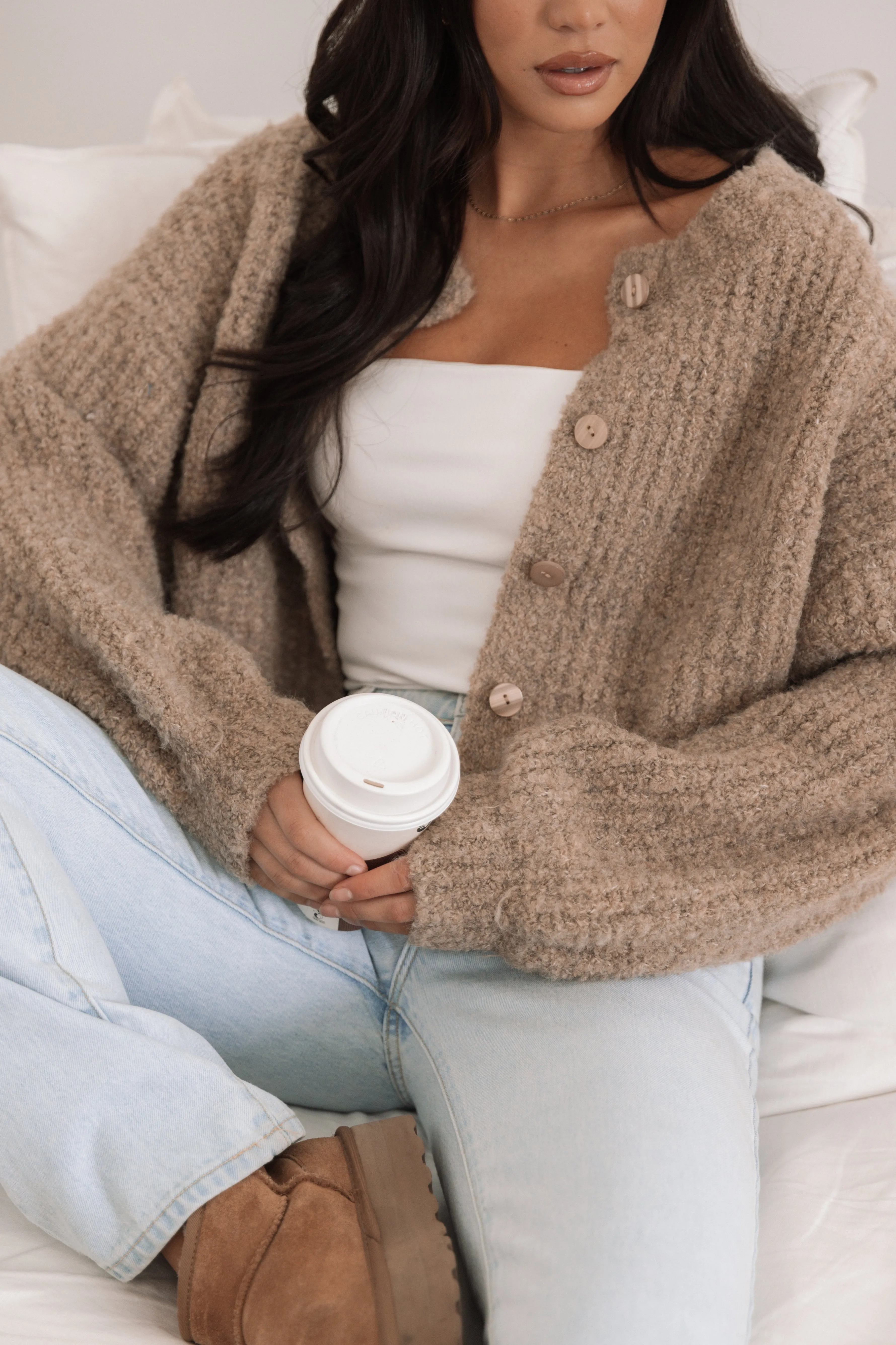 Albertine Cardigan - Latte