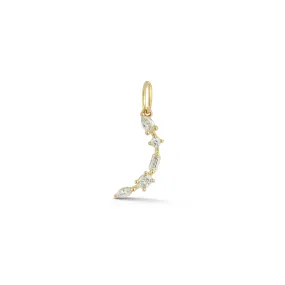 Alexa Jordyn Multi-Shape Diamond Crescent Charm