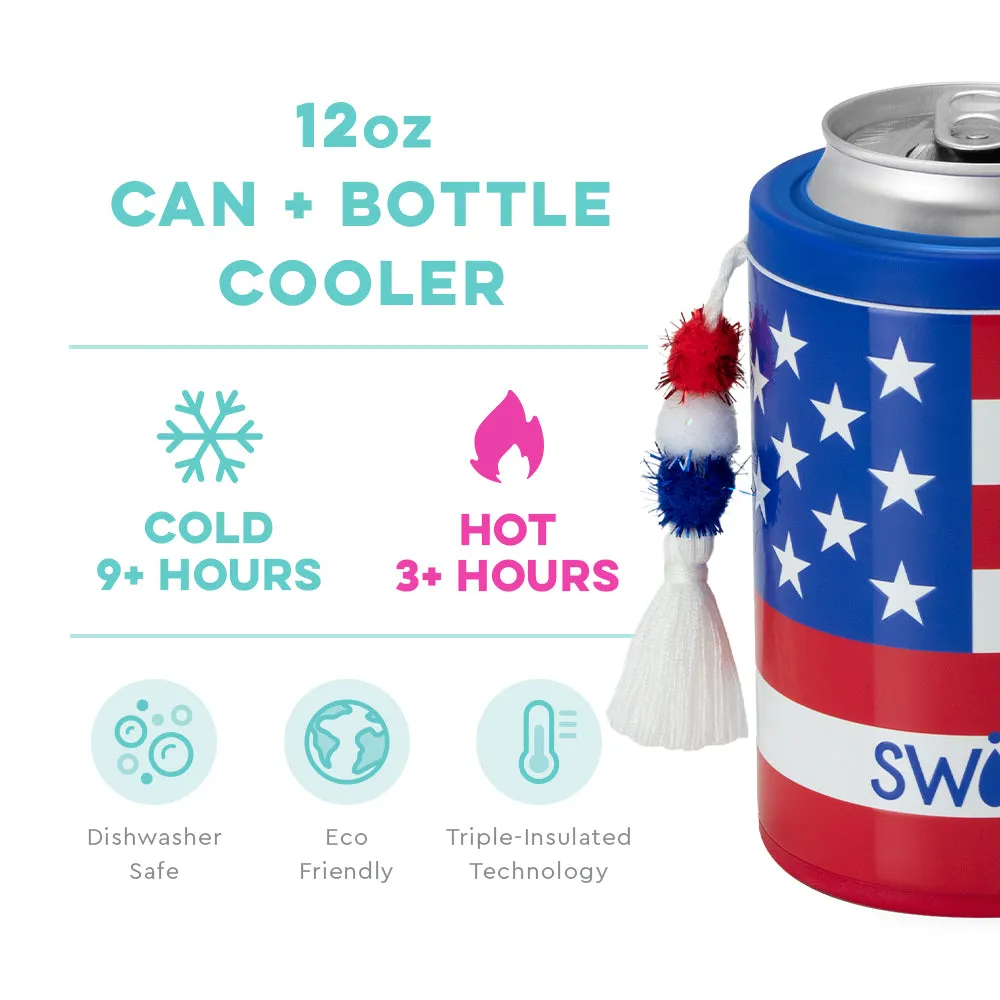 All American Can   Bottle Swig Cooler 12oz