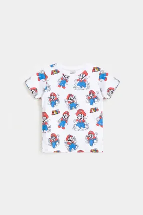 All Over Character Print T-Shirt