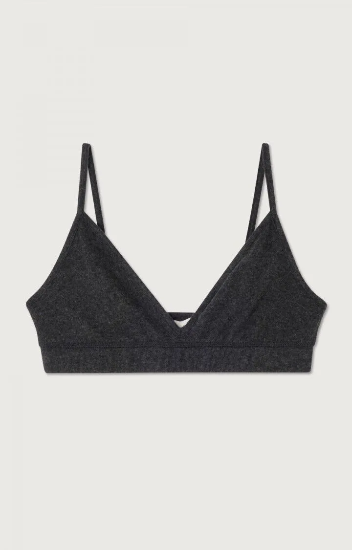 American Vintage Womens Bra YPAWOOD - Carbon Melange