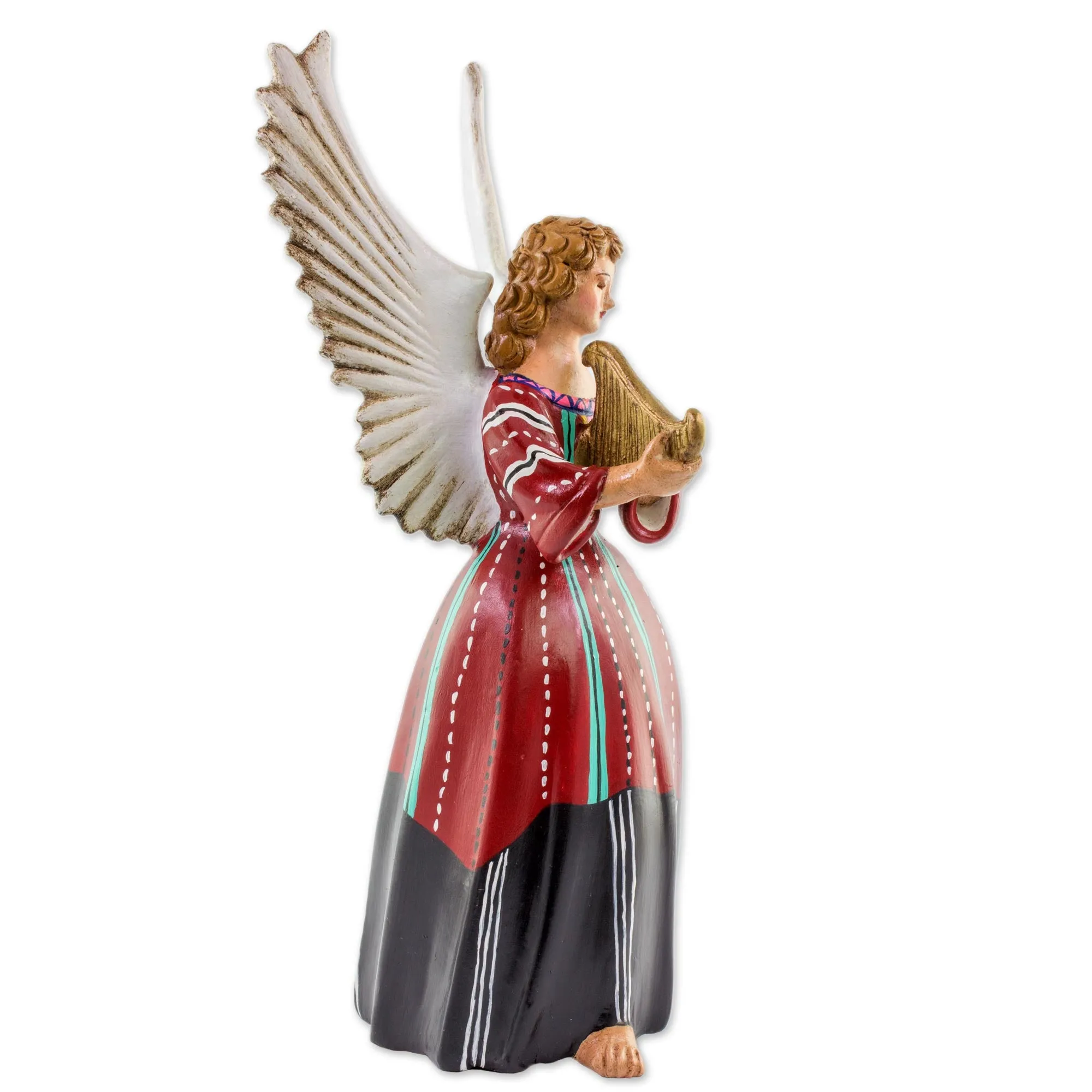 Angel from Solola Guatemalan Handcrafted Ceramic Angel (11 Inch)