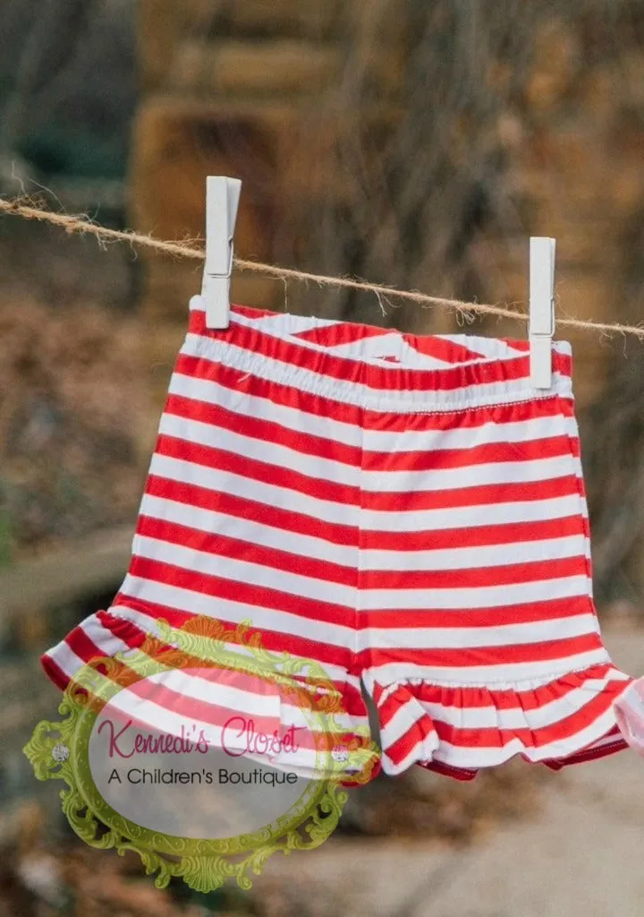 Apple Ruffle Short Set