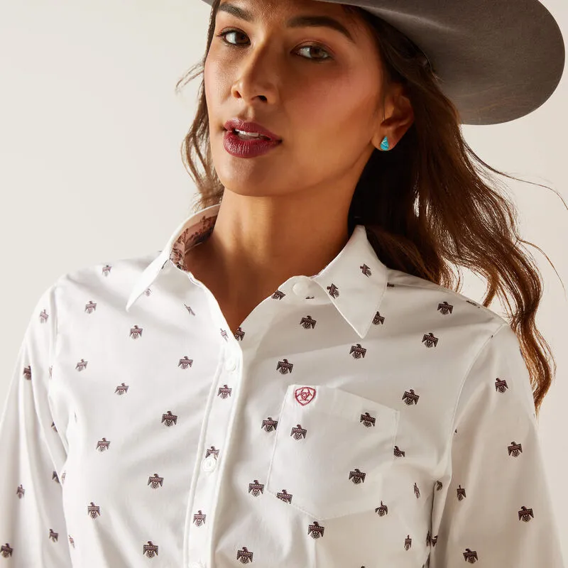 Ariat Women's Kirby Stretch Thunderbird Print Shirt