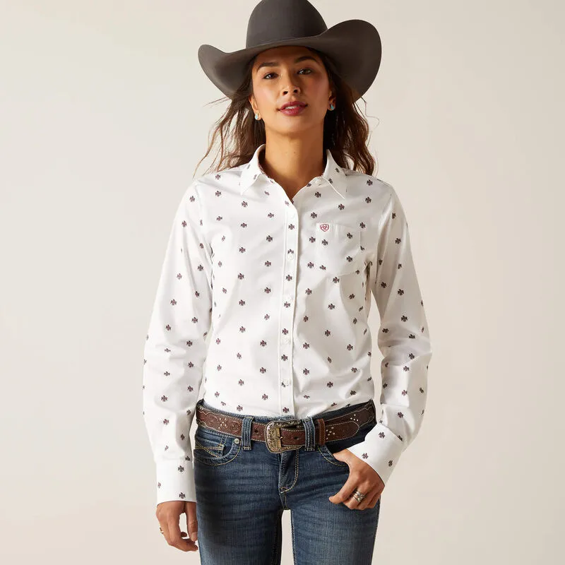 Ariat Women's Kirby Stretch Thunderbird Print Shirt