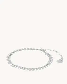 Arrow Anklet, Silver