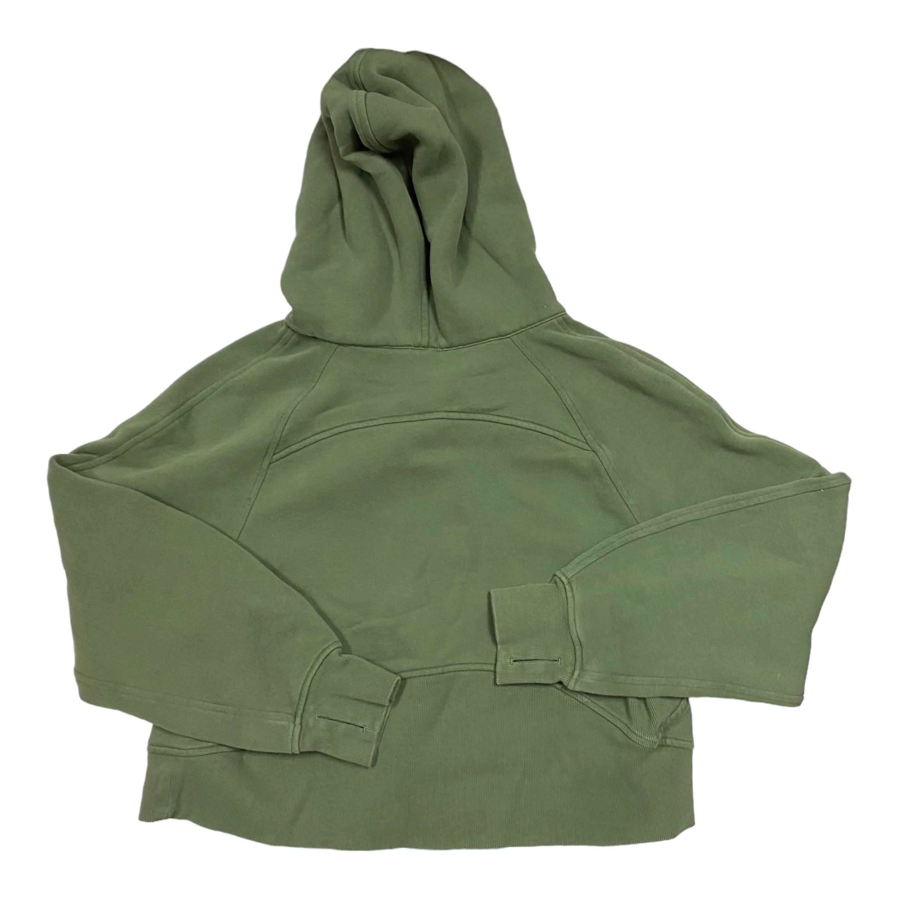 Athletic Sweatshirt Hoodie By Lululemon In Green, Size: Xs