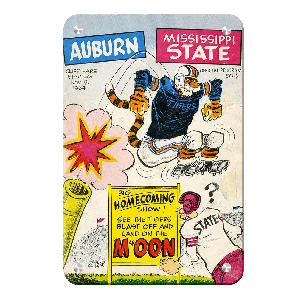 Auburn Tigers - Vintage Auburn vs. Mississippi Official Program Cover 11.7.64