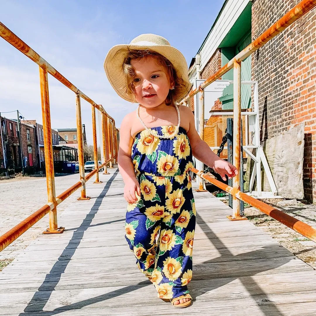 Baby Girl Flower Romper