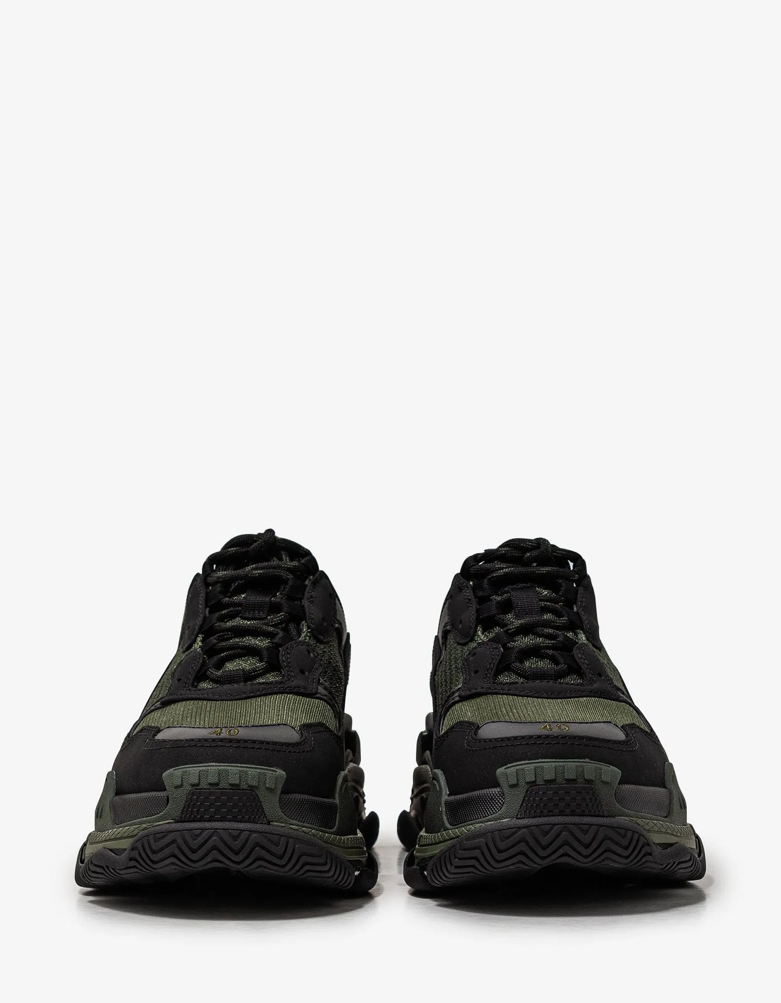 Balenciaga Triple S Dark Green & Black Trainers