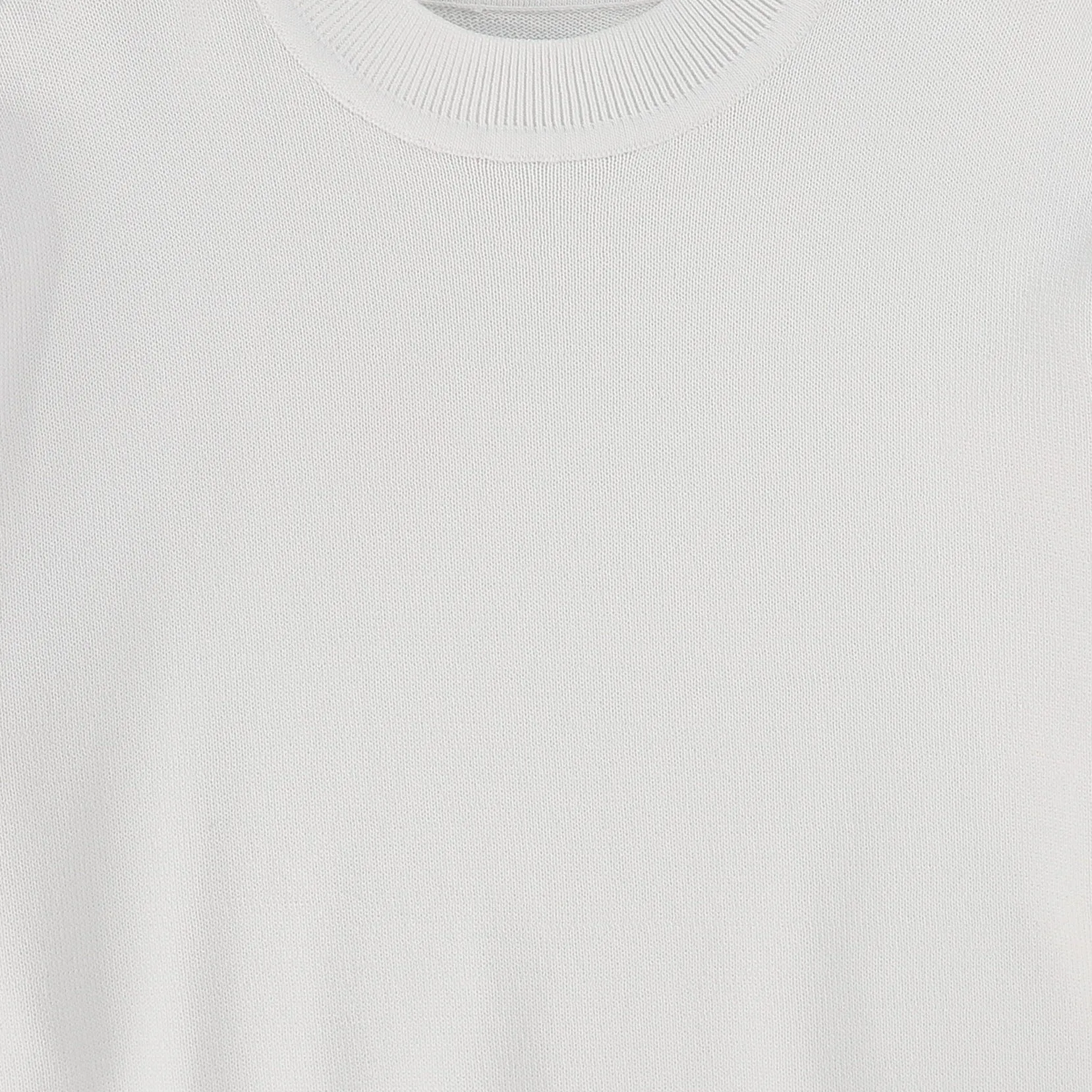 BAMBOO WHITE SILK KNIT TOP [FINAL SALE]