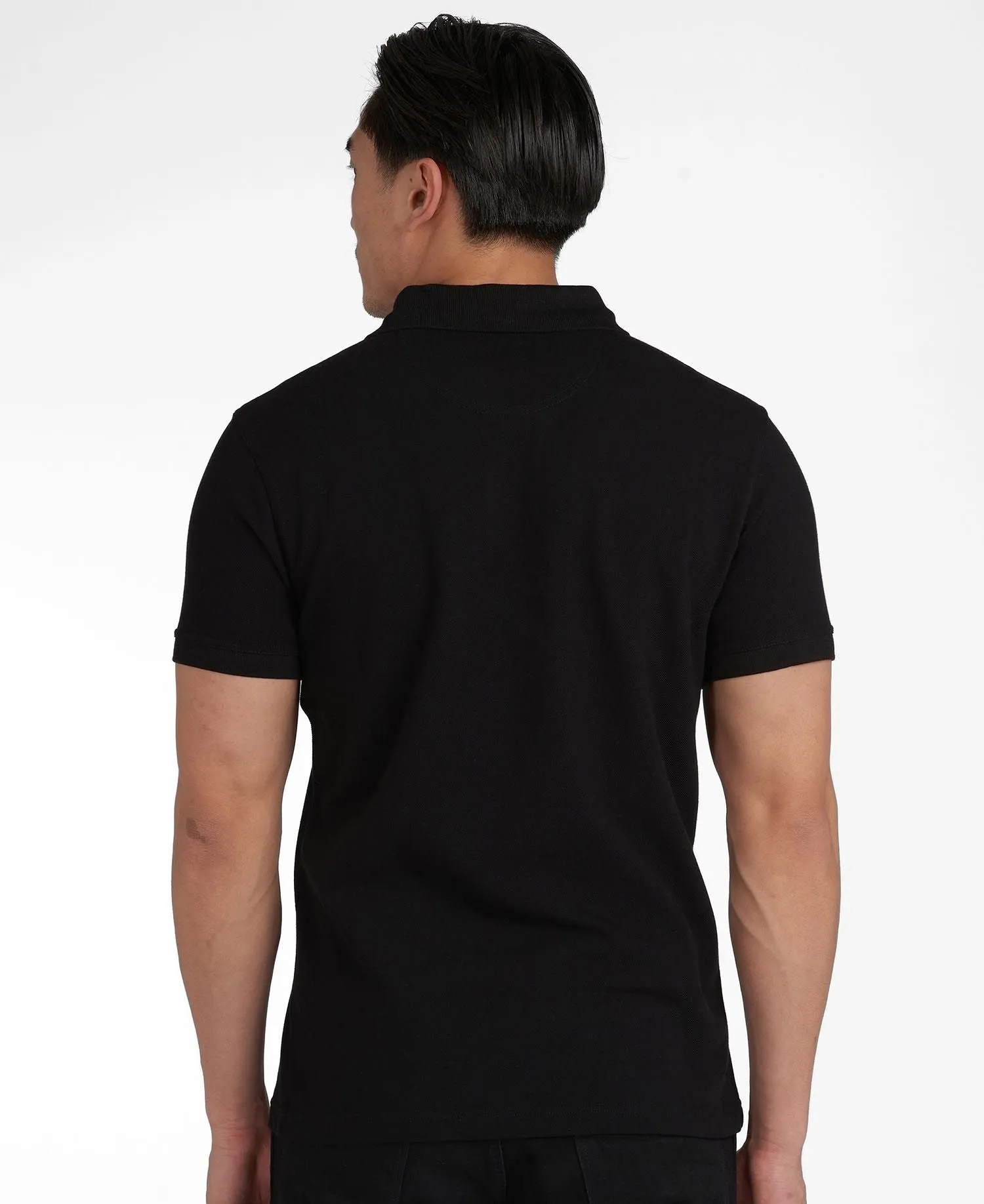 BARBOUR INTERNATIONAL ESSENTIAL POLO BLACK