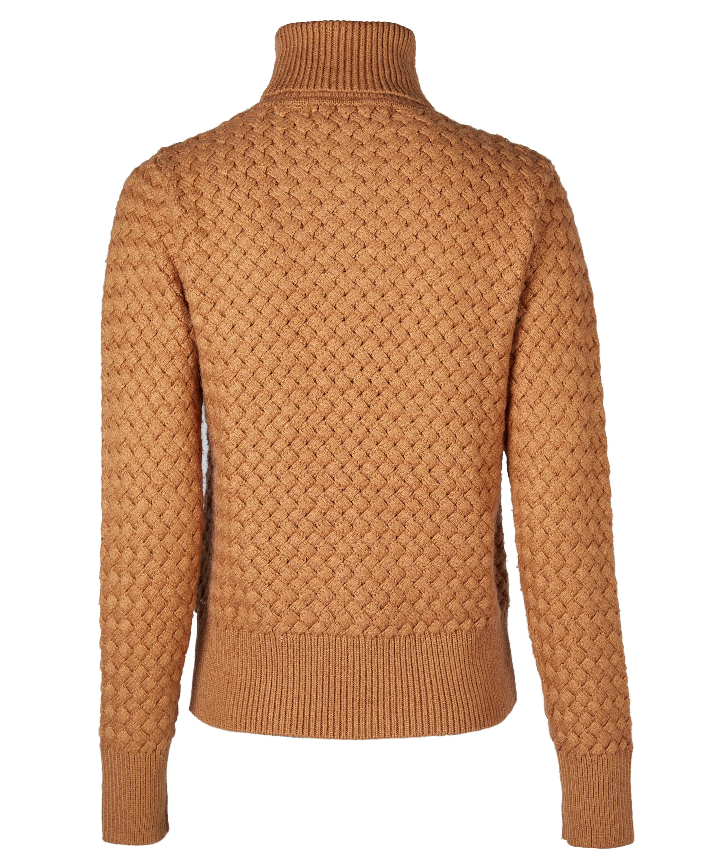 Basket Weave Jumper - Caramel