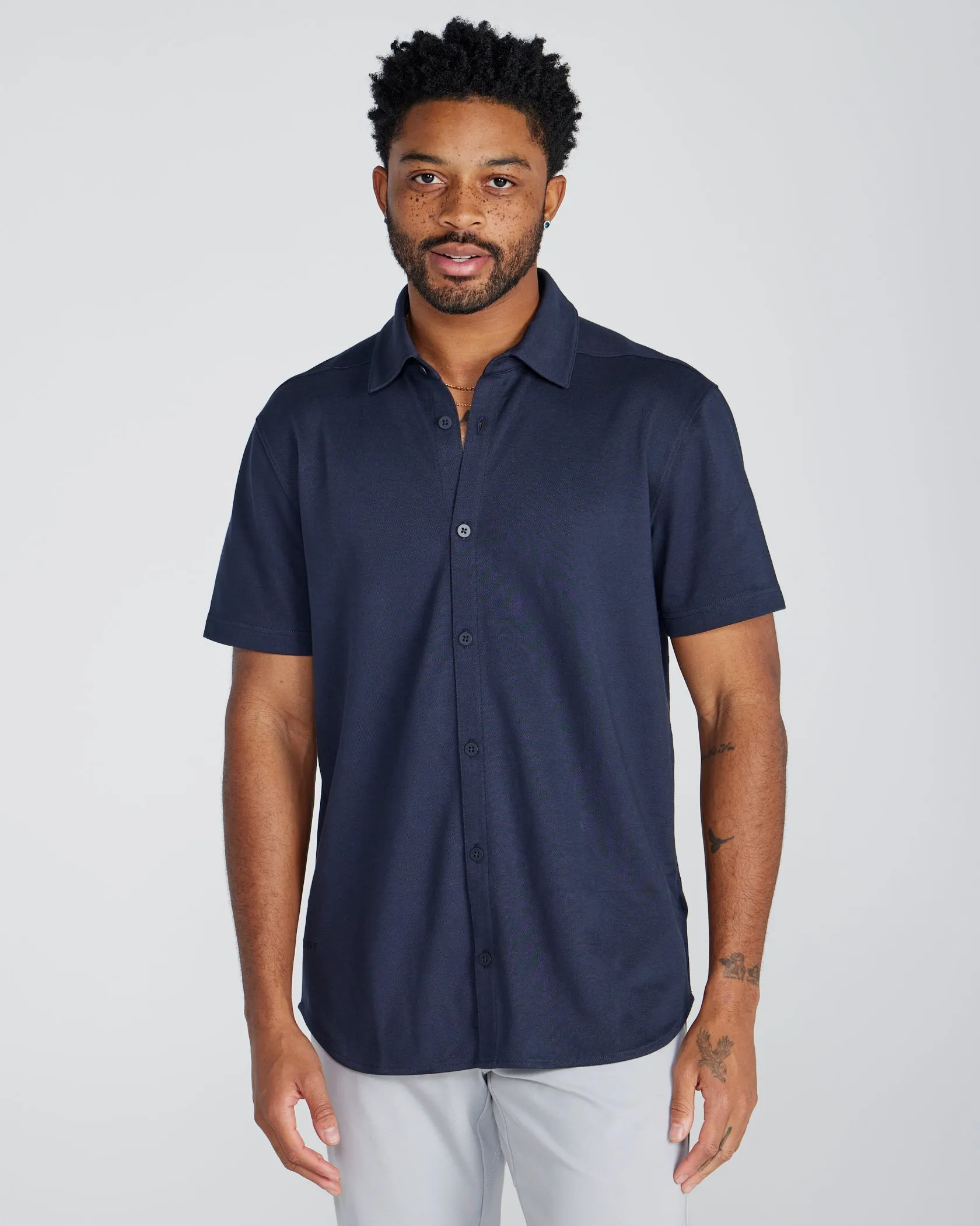 Bayside Oxford Short Sleeve Button Down