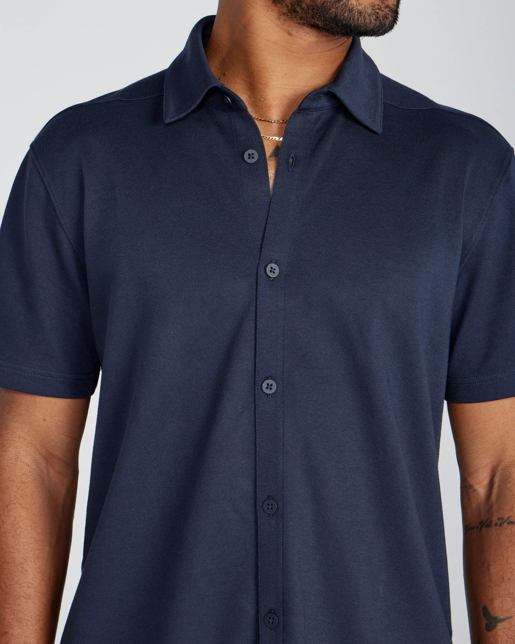 Bayside Oxford Short Sleeve Button Down