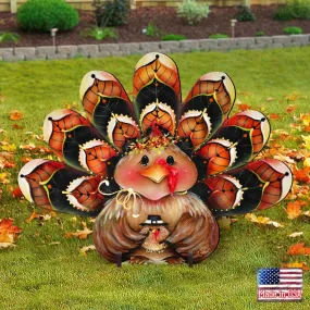 Be Thankful Turkey Sitter Halloween Outdoor Decor by J Mills-Price - Thanksgiving and Halloween Decoration - 8457702F