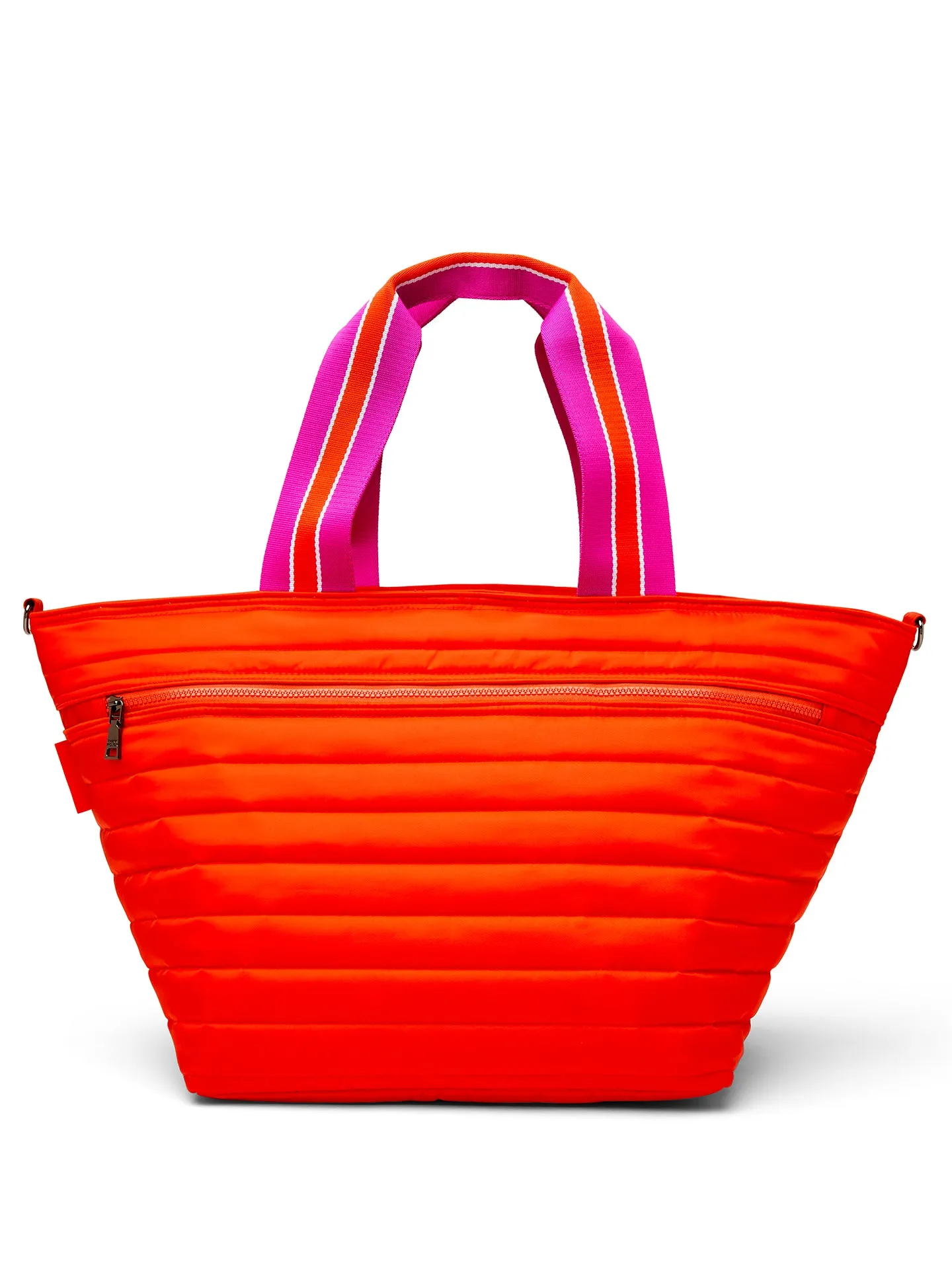 BEACH BUM COOLER (MINI) - TANGERINE/ WHITE/ FUCHSIA WEB