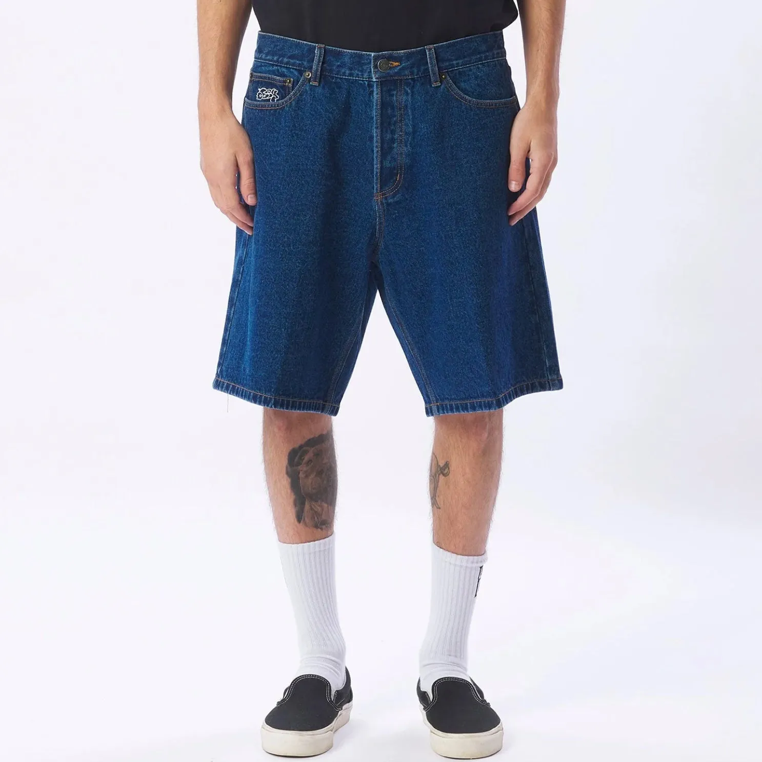 Bigwig Baggy Denim Short Stonewash Indigo