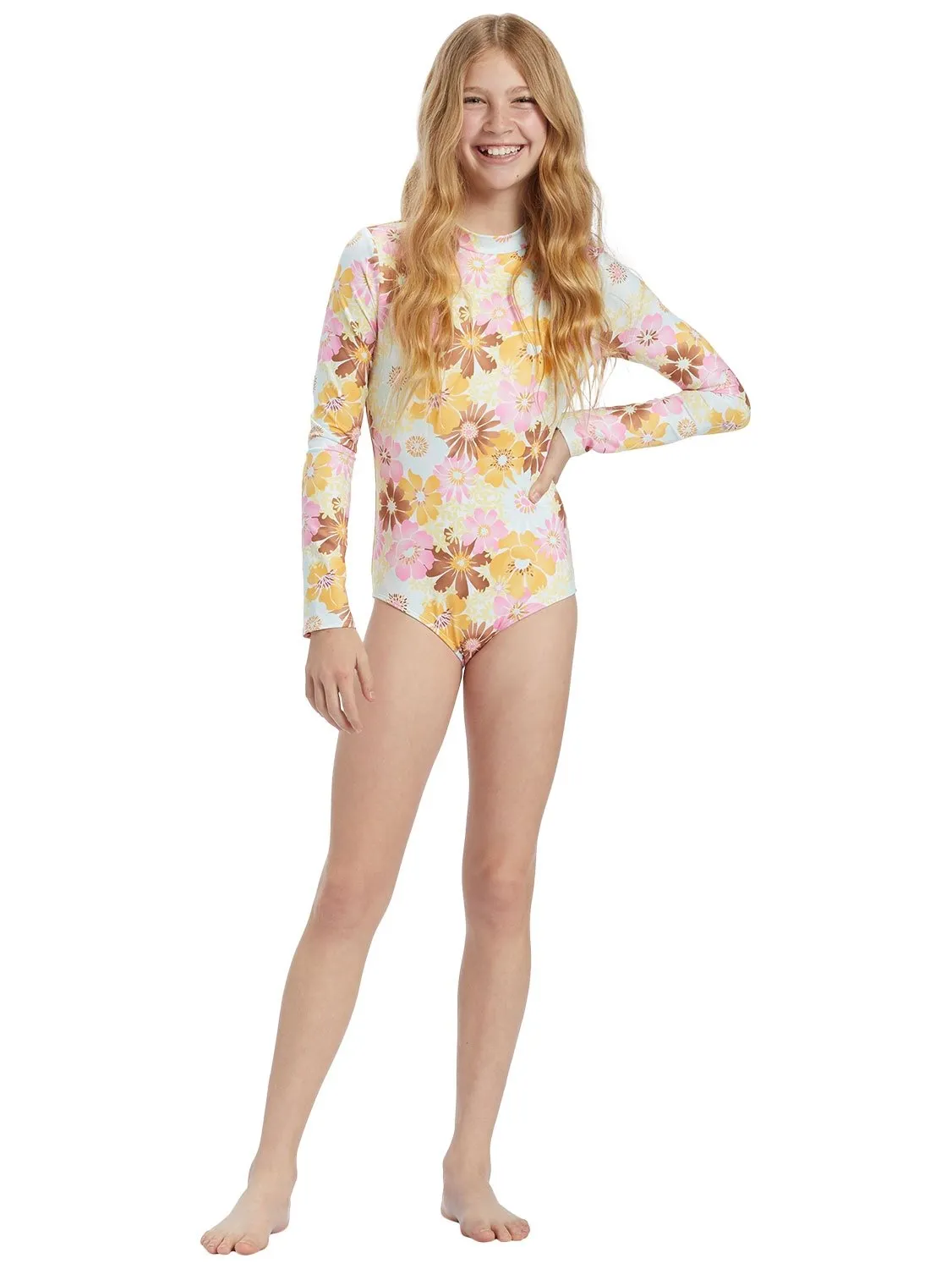 Billabong Girls Flower Power Bodysuit