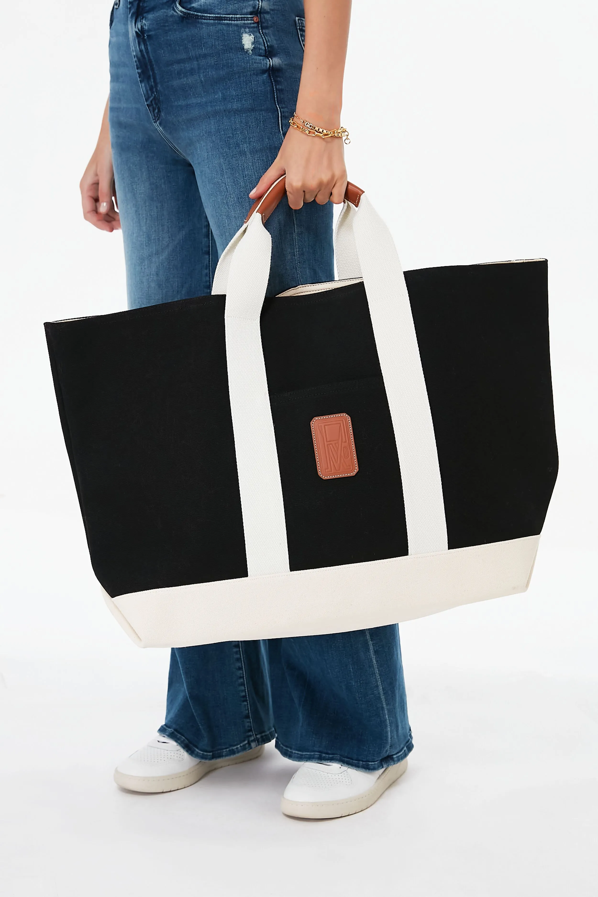 Black and White Tool XL Tote