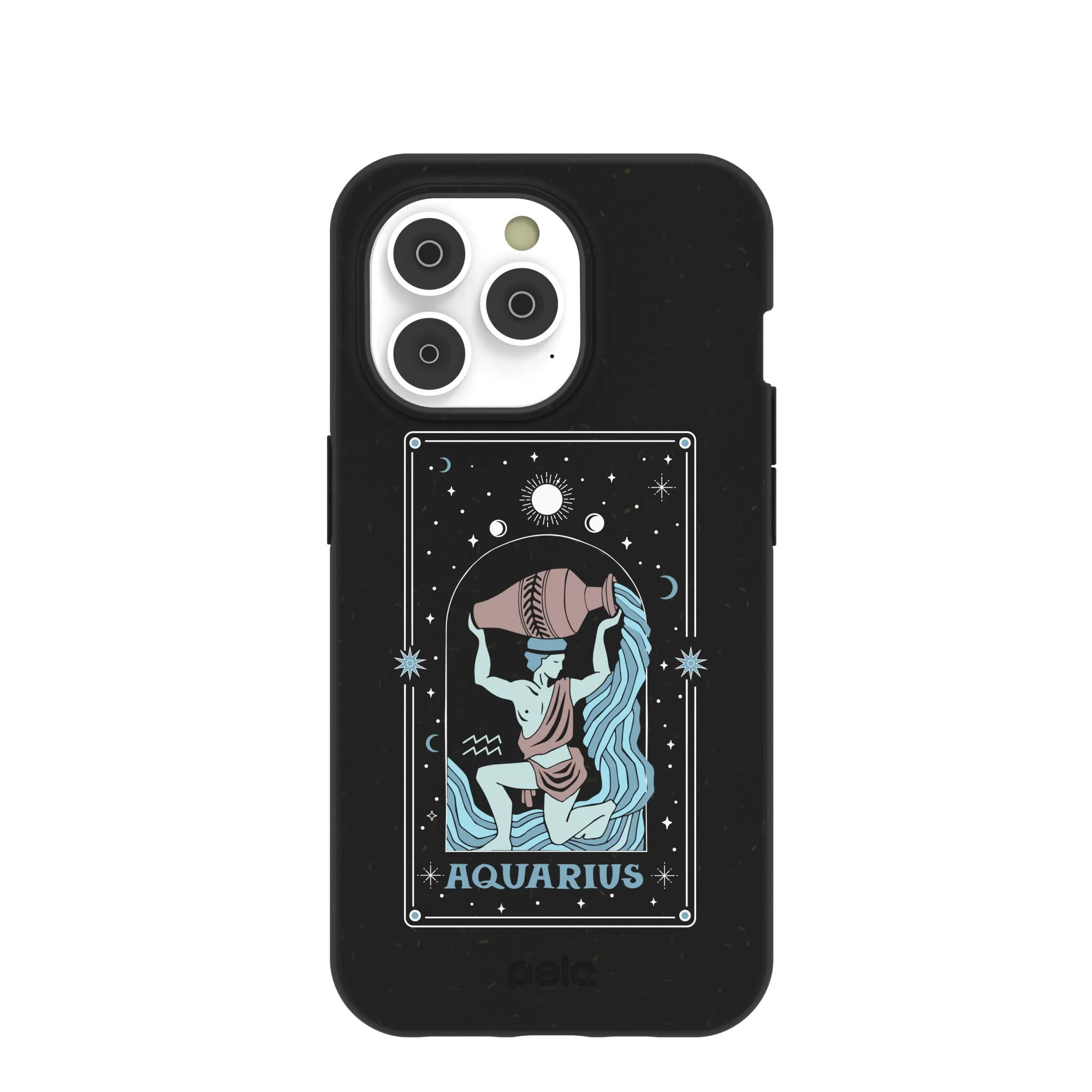 Black Aquarius iPhone 14 Pro Case with MagSafe Module