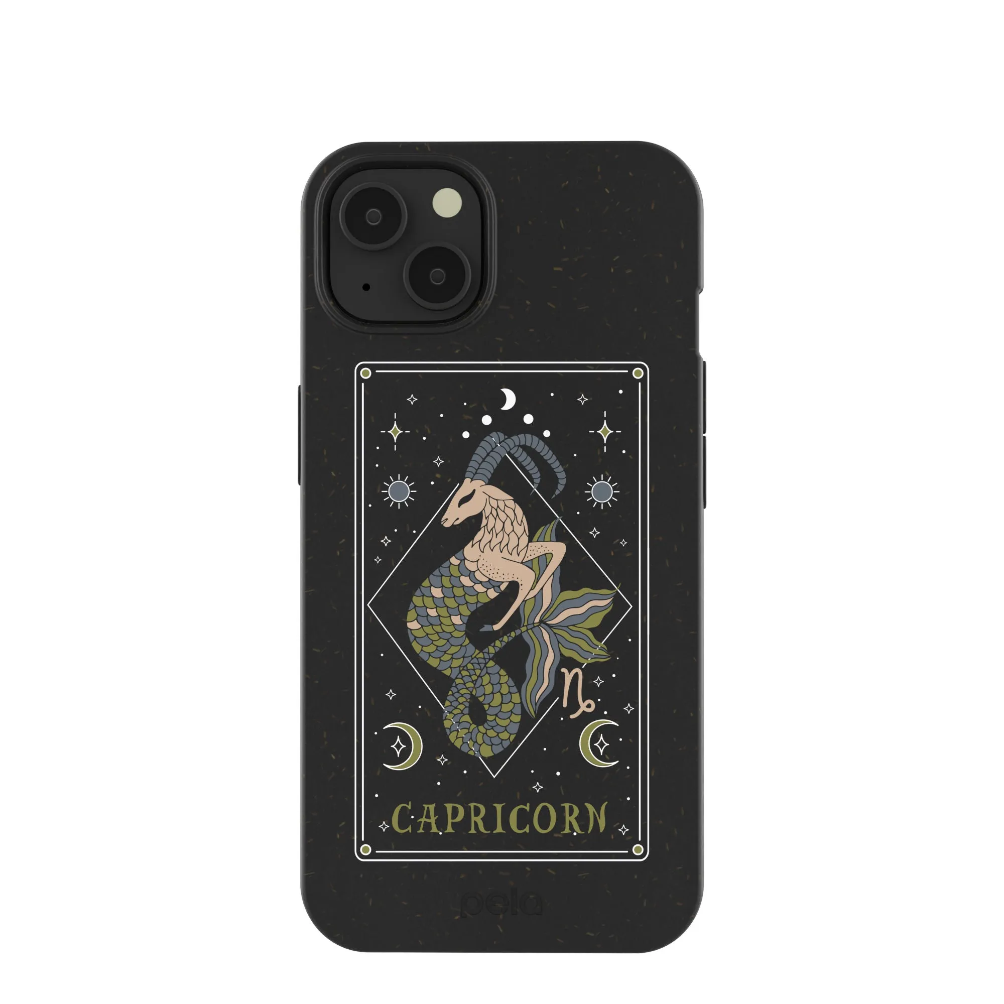 Black Capricorn iPhone 13 Case