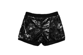 Black Sequin Shorts