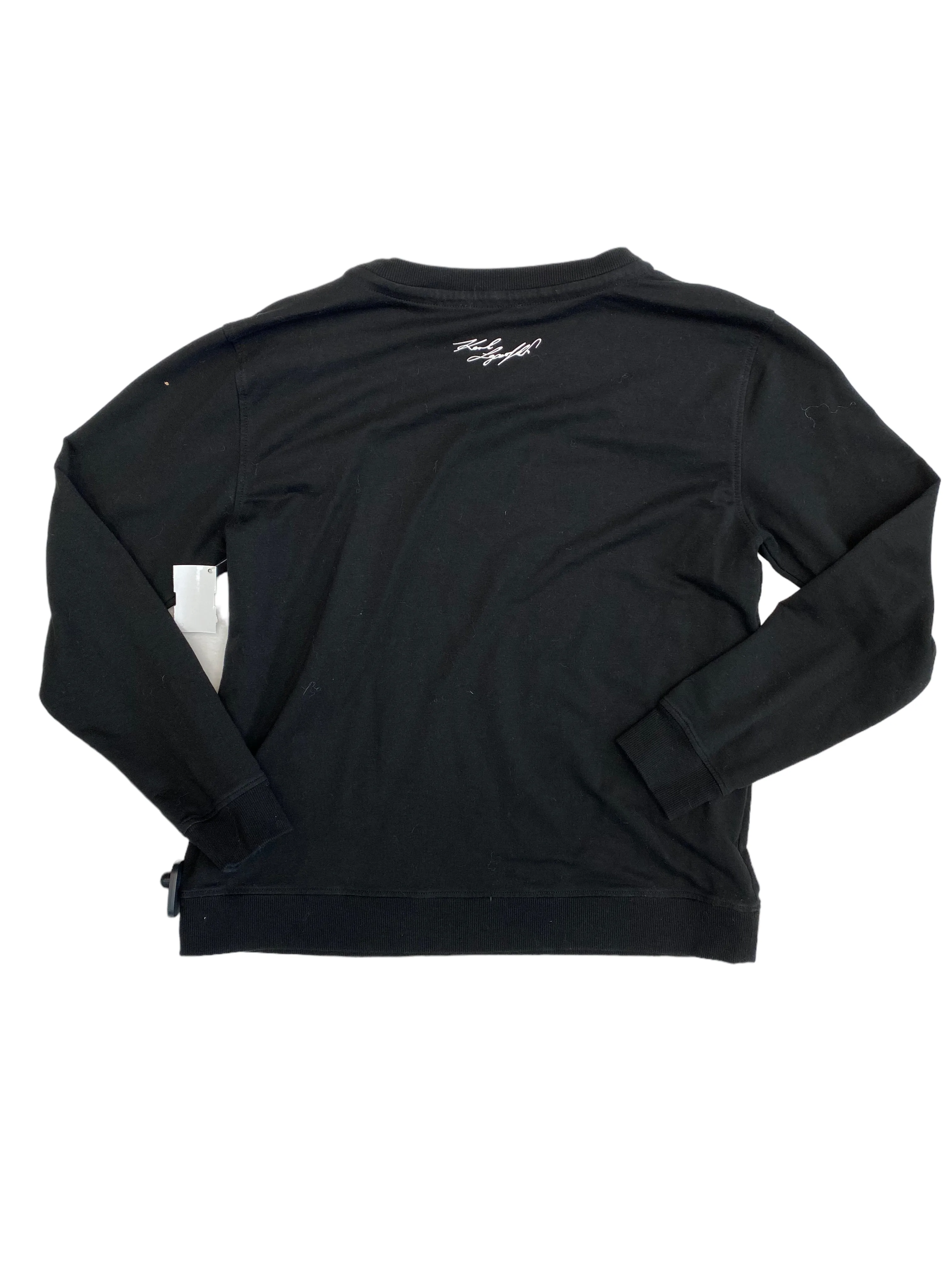 Black Top Long Sleeve Karl Lagerfeld, Size M