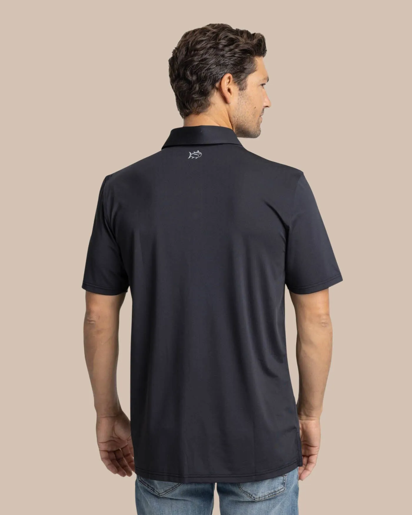 Brenton Chest Stripe Performance Polo