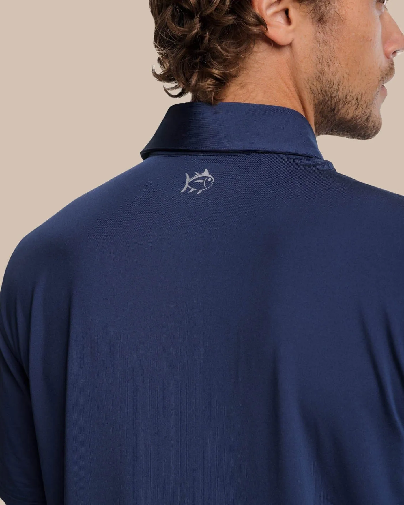 Brenton Chest Stripe Performance Polo