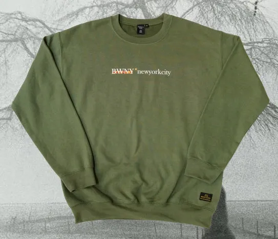 Brooklyn Work T41 Crewneck Sweatshirt Military Green