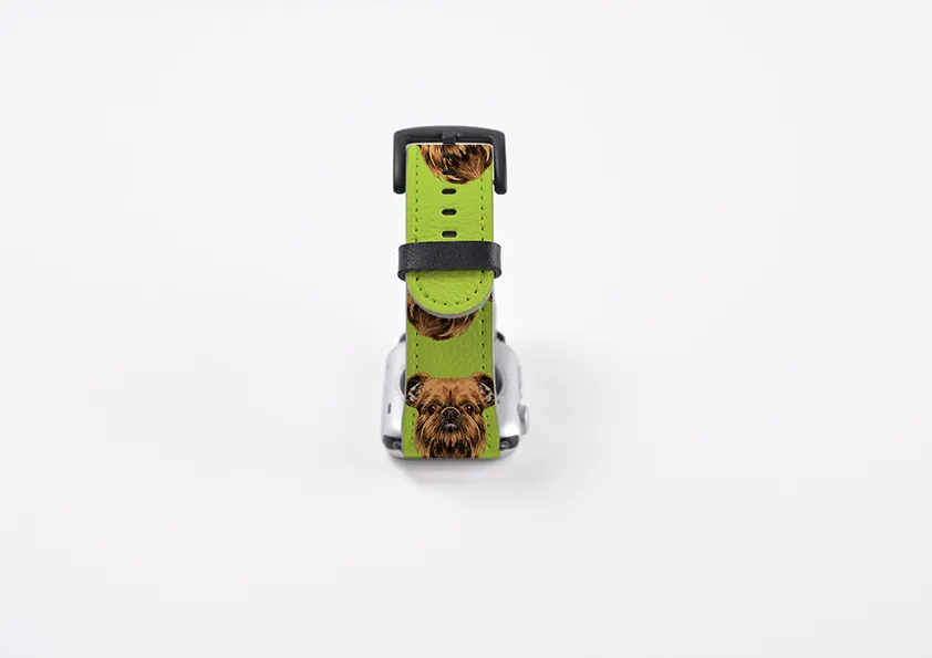 Brussels Griffon Mel Green Apple Watch Strap