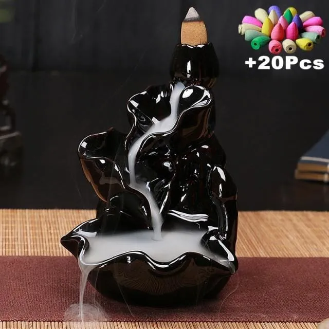 Buddhist Lotus Ceramic Incense Burners