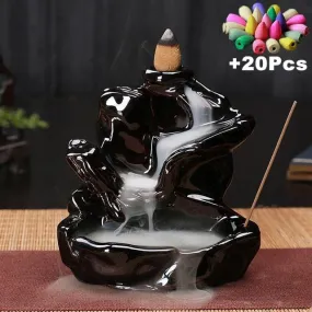 Buddhist Lotus Ceramic Incense Burners