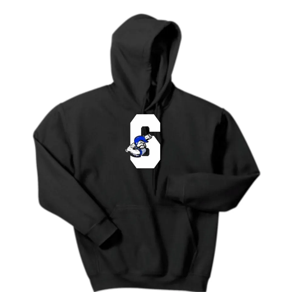 Bulldawgs NUMBER Hooded Sweatshirt- Matte and Glitter