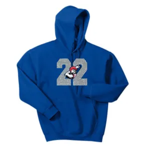 Bulldawgs NUMBER Hooded Sweatshirt- Matte and Glitter