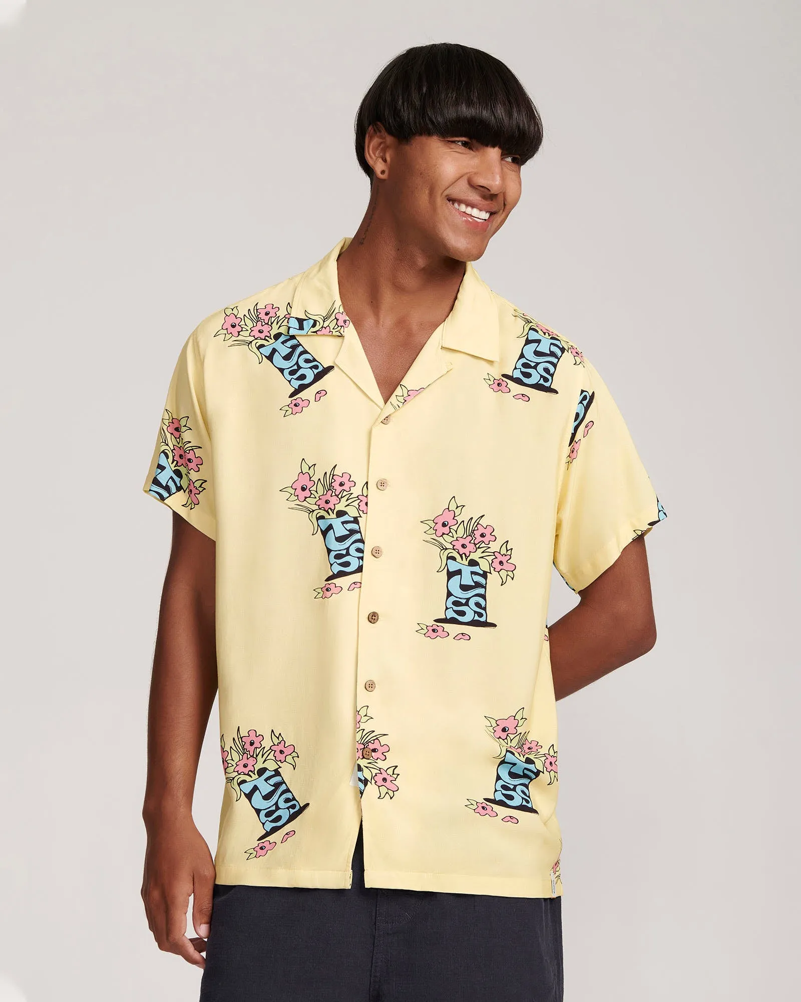 Bunched Resort Shirt - Lemon